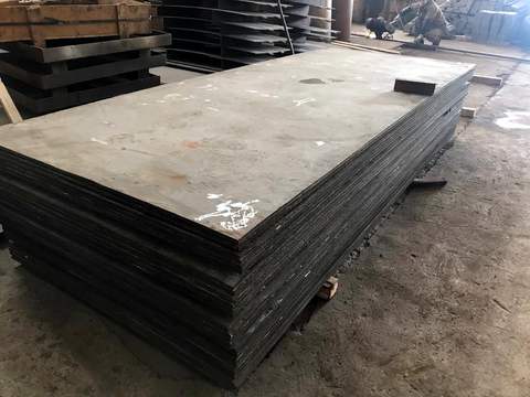 Placas de recargue de carburo de cromo de superficie lisa