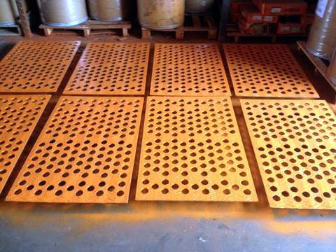 Placas de criba perforadas