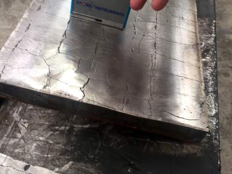 Verificación del espesor del recargue